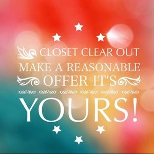 CLEARING OUT MY CLOSET. Get it before it’s gone!